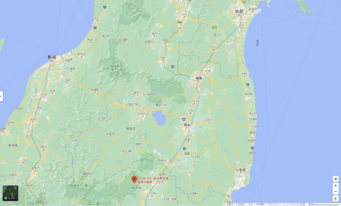 栃木県那須塩原市の塩原グリーンビレッジのキャンプ場のマップ