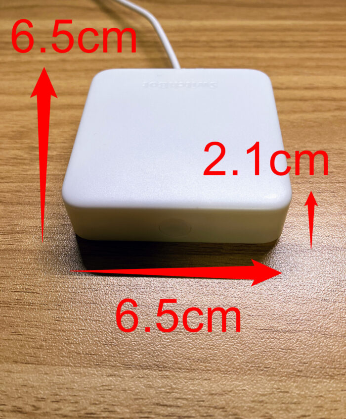 SwitchBot Hub Miniのサイズ計測