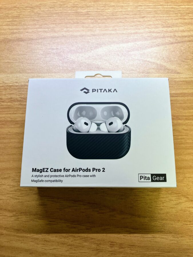 PITAKAの「MagEZ Case for AirPods Pro 2」の箱